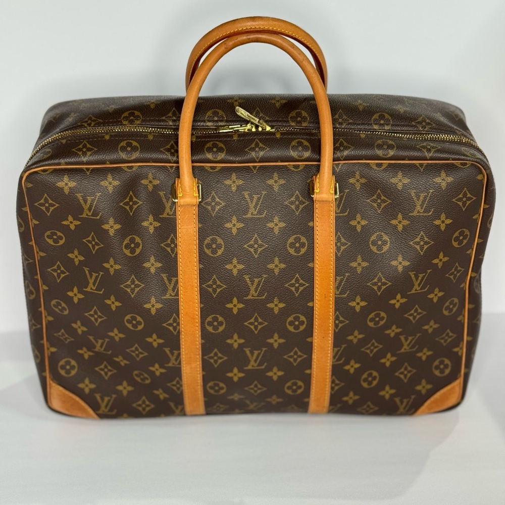 Louis Vuitton Monogram Travel Bag in Brown and Tan